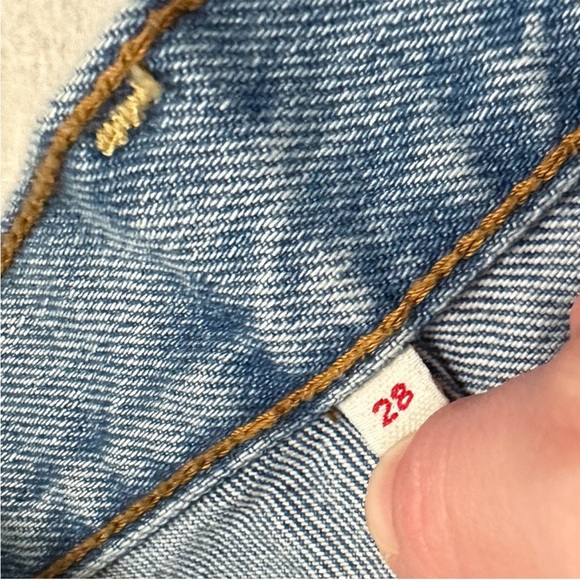 Levi's Light Blue Jean Shorts - Picture 4 of 6